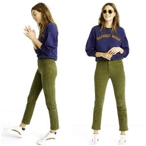 MADEWELL Classic Straight Crop Corduroy Pants 29P